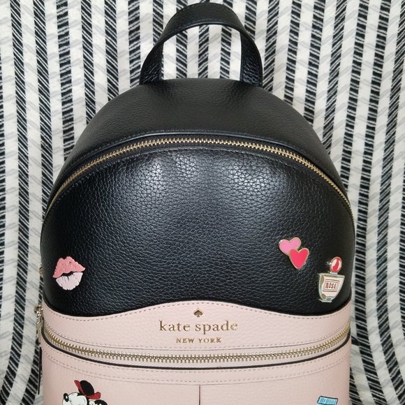 kate Spade karina medium minnie mouse backpack main image 7
